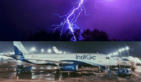 Lightening strikes indigo aircraft at Nagpur Airport, two engineers injured