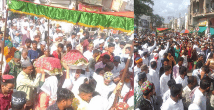 Video: Sea of devotees throng Shahi Sandal of Baba Tajuddin in Nagpur
