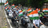 तिरंगा बाईक रॅलीला मनपा अधिकारी, कर्मचाऱ्यांचा उत्स्फूर्त प्रतिसाद