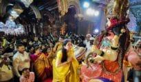Uddhav wife visits Durga mandal linked to Shinde