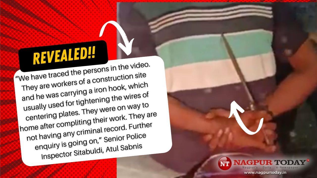 It Was A Hook! Video of men carrying sharpedge weapon on Nagpur