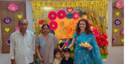 “Grandparents Day Celebration” held at Happy Feet Kindergarten, Nagpur