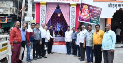 NVCC team attends Aarti at Ganeshotsav of Nagpur Bardana Merchants Assn