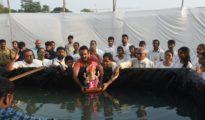 Finally, moment arrived to bid farewell to Lord Ganesh after 10-day festival