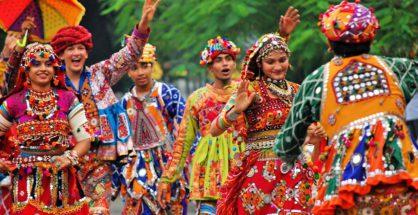 Despite court orders, Navratri celebrated with full enthusiasm at Mor Hindi School’s playground