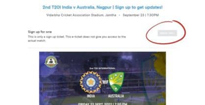 What!! Tickets of Ind vs Aus match in Nagpur are sold out on Paytm Insider?