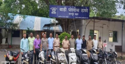 Wadi cops bust four-member gang of vehicle lifters, 10 stolen bikes seized