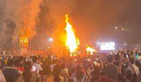 In Video | Dussehra 2022: Ravana effigies burnt in Nagpur despite rain