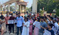 Animal activists stage protest against HC order on stray dog feeding