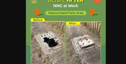 NMC’s manhole cover shows shabby working in civic body