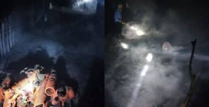 Video: Fire breaks out at Railway Quarters in Ajni