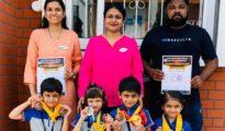 All Tots of Little Jewels bagged medals in Skating Competition