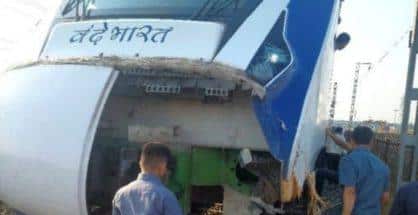 Vande Bharat train hits cattle, 3rd time in Oct