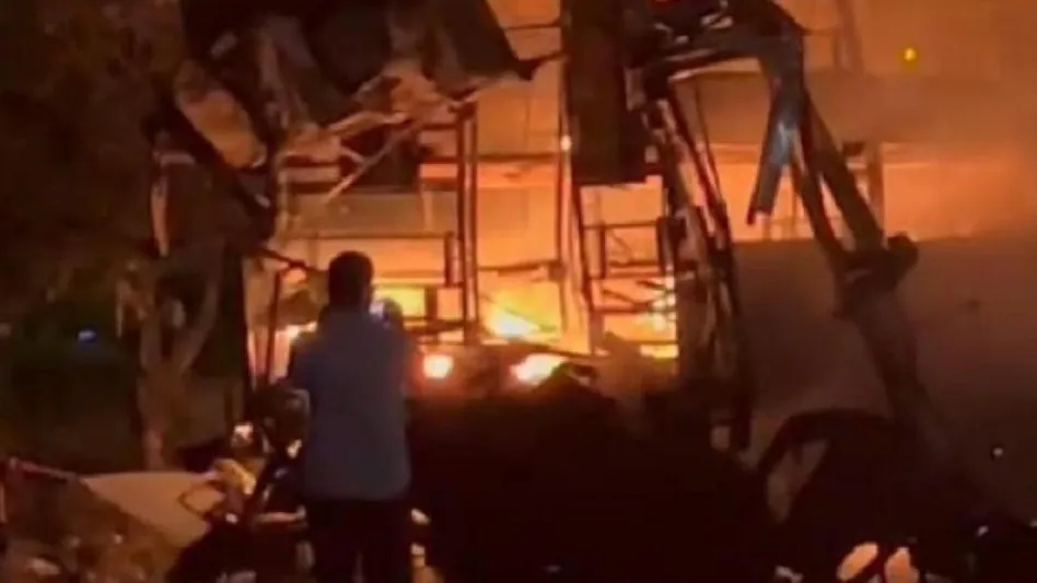 11 killed, 24 injured as bus catches fire after hitting truck in Nashik