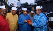Gadkari participates in Prabhat Pheri of Shri Kalgidhar Satsang Mandal, Jaripatka