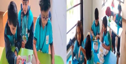 Cupcake Decoration by grade 1 & 2 of The Achievers School