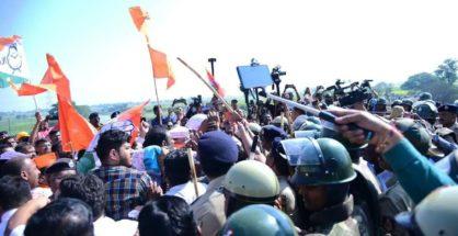 After MP Dhairyashil Mane, Shiv Sena, NCP and Congress activists stopped at K’taka border, restrained from going to Belagavi