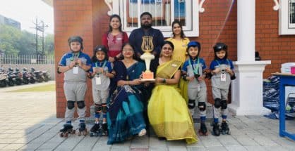 Tots of Little Jewels bagged medals in Skating Competition