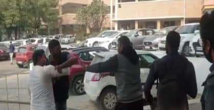 Video: Security guard attacks, abuses students of G H Raisoni in Nagpur