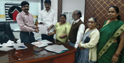 NCP delegation submits memo to MHADA authorities over issues faced by Sugat Nagar residents