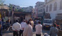 NMC demolishes Karnal Biryani Centre of Muslim Library Canteen at Mominpura