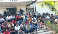 Over 300 Samruddhi workers protest non-payment of wages for months