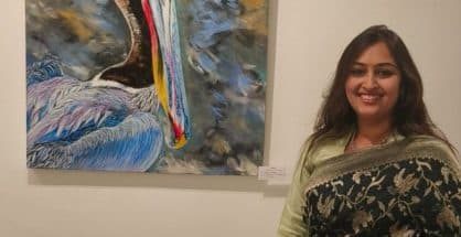 Nagpur artist Ritu Goyal’s paintings displayed at Rajasthan Art Gallery