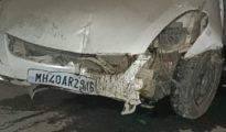 Car crashes into pillar of Lokmanya Nagar Metro Station, driver hurt