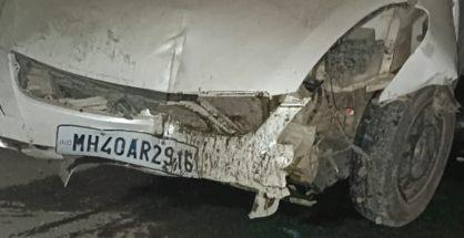 Car crashes into pillar of Lokmanya Nagar Metro Station, driver hurt