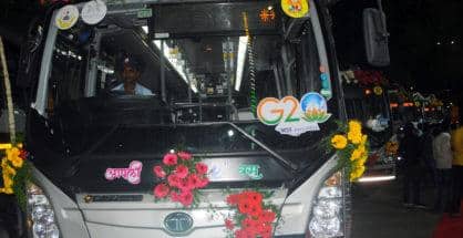 NMC inducts first lot of 200 electric buses in Aapli Bus fleet