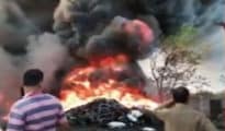 Devastating fire breaks out at tyre processing plant near Nagpur