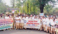 Demanding old pension Mayo, GMCH nurses called for indefinite strike in Nagpur