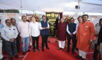 Gadkari, Fadnavis perform bhoomipujan of ‘Swapna Niketan’ housing project under PMAY