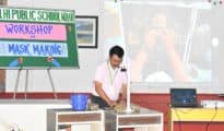 Mask making workshop at DPS MIHAN
