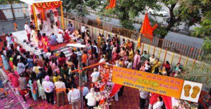 In Pics: Devotees throng to get glimpse of Shri Ram’s Padukas in Nagpur