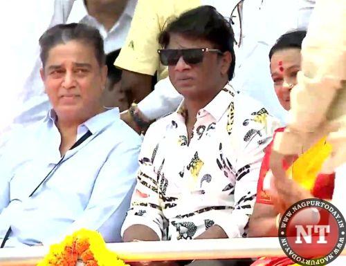 Kamal Haasan at Siddaramaiah’s swearing-in ceremony