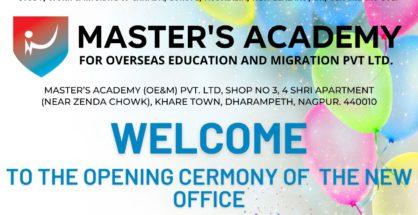 Master’s Academy Launches Inaugural Program in Nagpur for Overseas Education and Migration Services