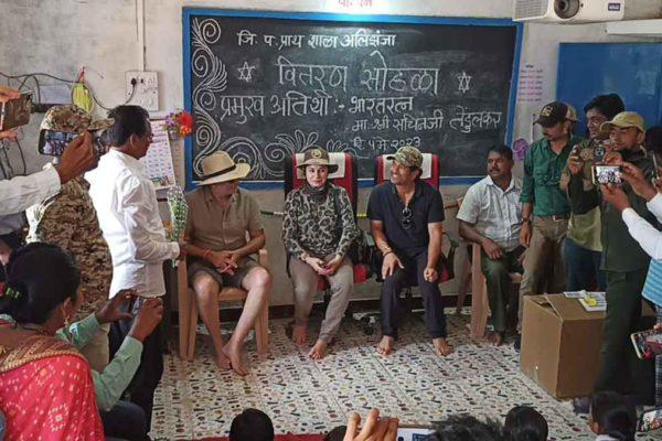 “Wah Tadoba,” says a thrilled Sachin after sighting tiger at Tadoba