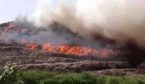 Fire at Ghazipur landfill site in Delhi