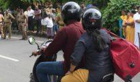 Mandatory helmet rule for two-wheeler riders implemented at Nagpur RTO Offices
