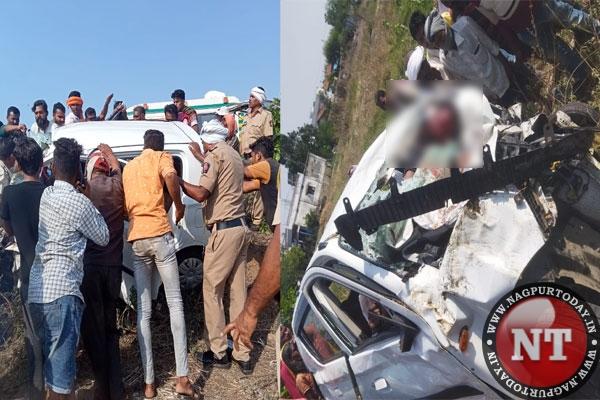 नागभीड-नागपूर महामार्गावरील भीषण अपघातात सहा जणांचा जागीच मृत्यू