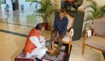 MP CM washes feet of man who was urinated upon