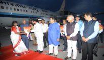 President arrives in Nagpur