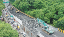 Finally, demolition of Tekdi Road Flyover begins in a big way!