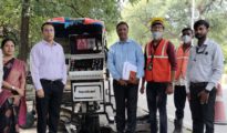CEO Nagpur Smart City emphasis on Robotic Scavenging to protect heath workers from Manhole Hazards