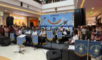 A musical concert by no.5 Air force band maintenance command ,nagpur VR mall on 15th aug