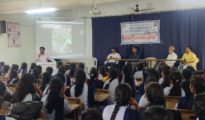 NKS Model College Celebrates Successful Landing of Chandrayan 3