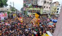 Marbat procession braves heavy rains in Nagpur