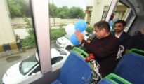 Gadkari dedicates 1st double-decker e-bus in Nagpur