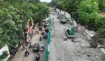 Maha Metro begins 4-lane road in front of Nagpur Railway Station